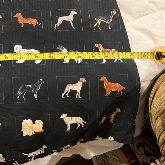 Tori Richard’s size M 100% silk dress with dogs - Picture 13 of 13